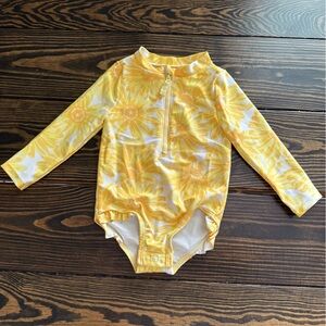 Carters babygirl swimsuit 9 months sunflower